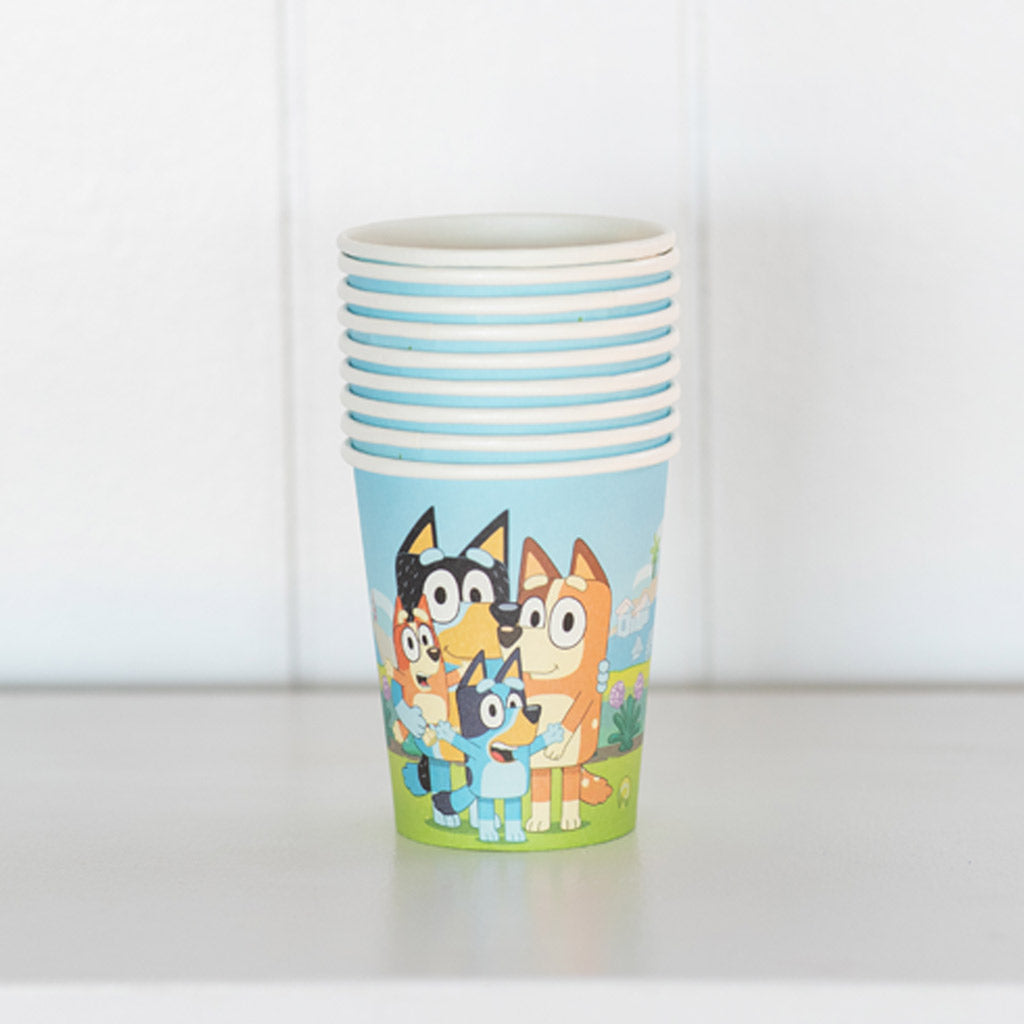 Bluey themed Party Cups Pack of 8s 