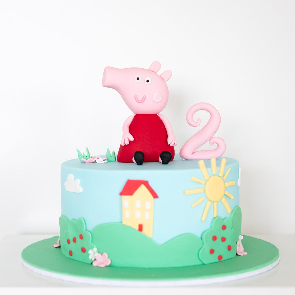 Peppa Pig Kids Fondant Cake (Delivery in 48 Hours Available) – Hot Breads